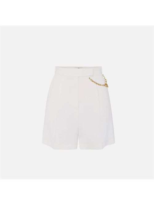 SHORTS WITH JEWEL LOGO ELISABETTA FRANCHI | SH00561E2360 avorio